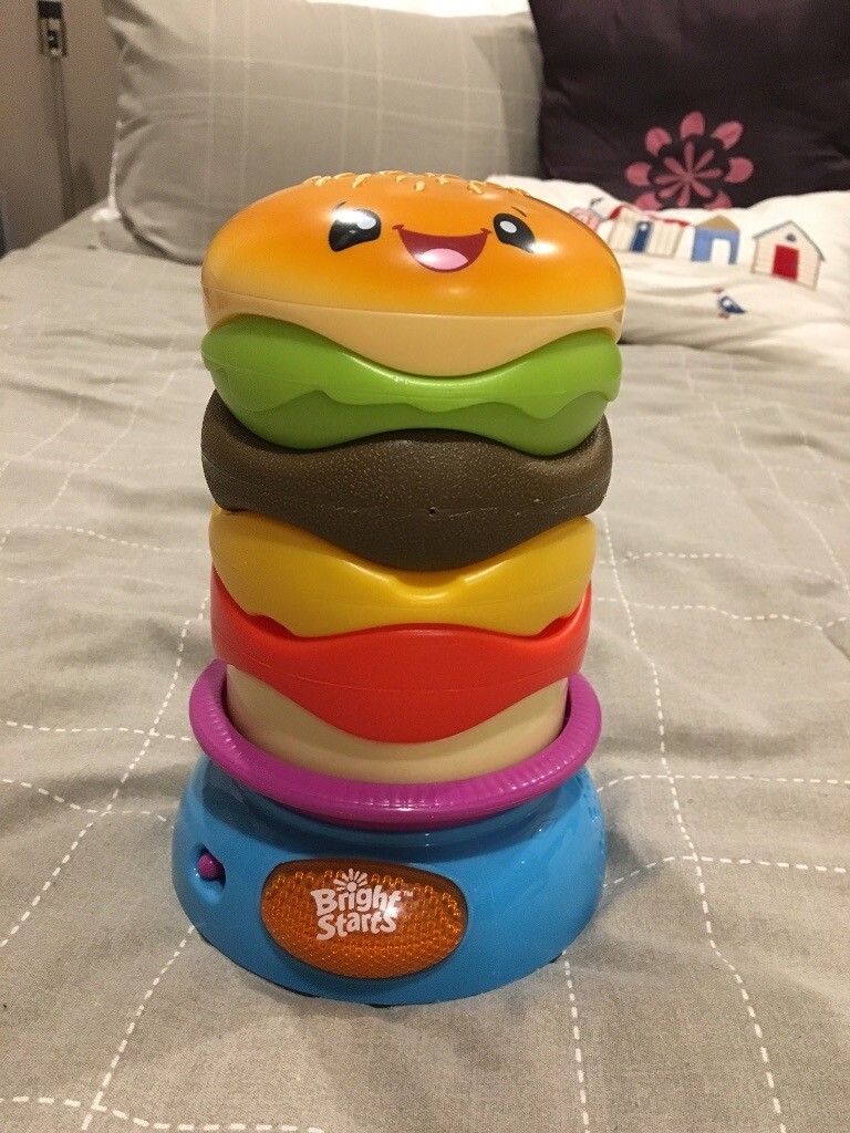 bright starts hamburger toy